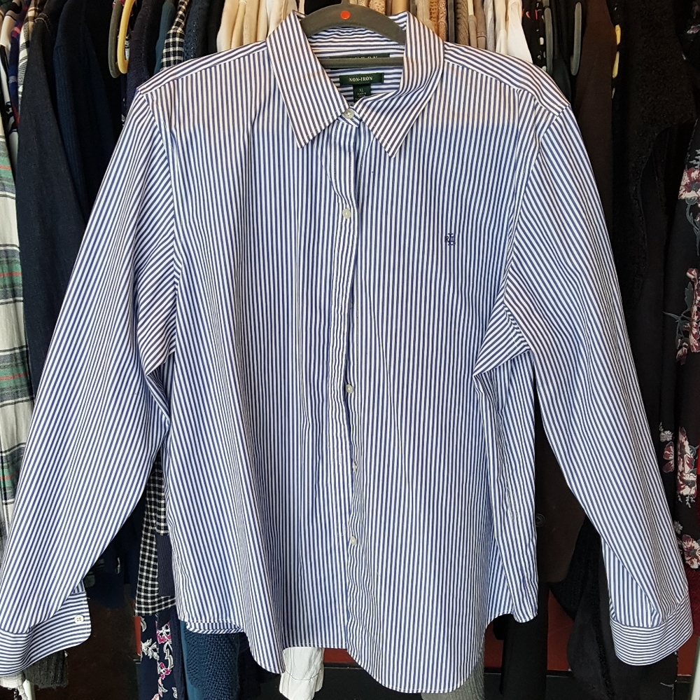 Lauren Ralph Lauren Striped No-iron Button Down